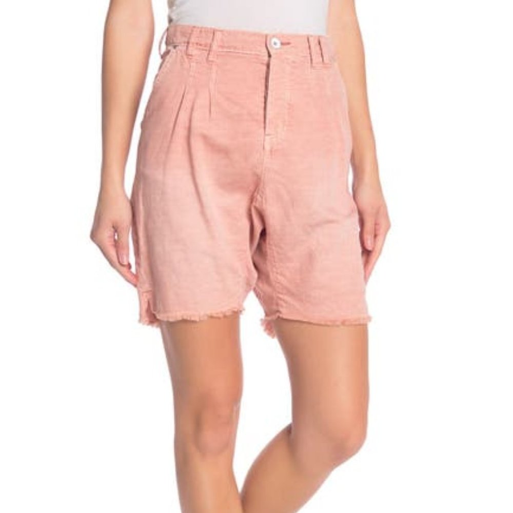 Free People Utility Harem Shorts Rose Laidback 6